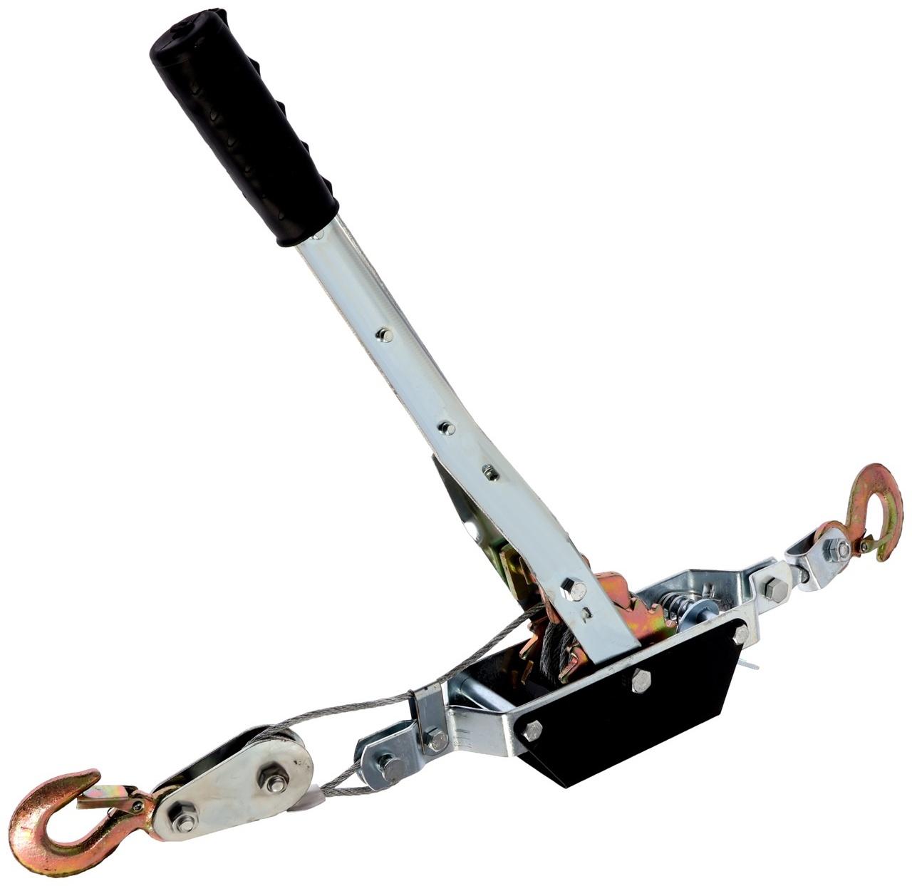 Лебедка рычажная ТУНДРА, двойное храповое колесо, тяга 2 т (подъем 0.8 т), трос 3.6 метра