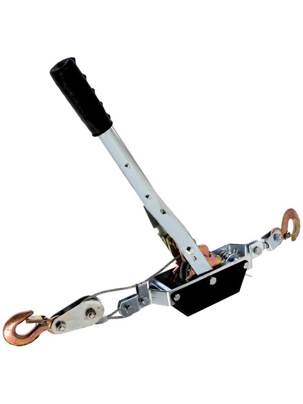 Лебедка рычажная ТУНДРА, двойное храповое колесо, тяга 2 т (подъем 0.8 т), трос 3.6 метра