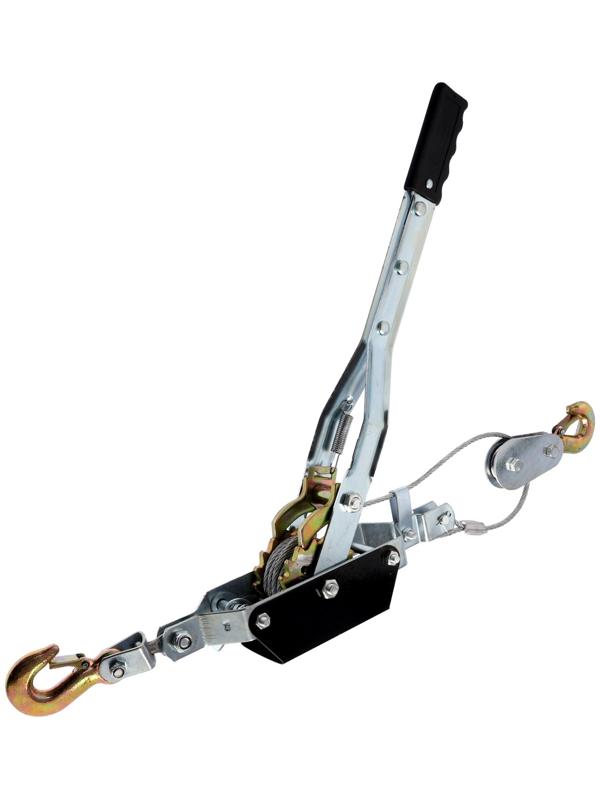 Лебедка рычажная ТУНДРА, двойное храповое колесо, тяга 4 т (подъем 1.6 т), трос 4 метра