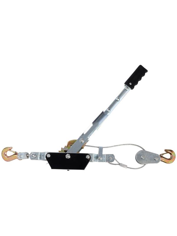 Лебедка рычажная ТУНДРА, двойное храповое колесо, тяга 4 т (подъем 1.6 т), трос 4 метра