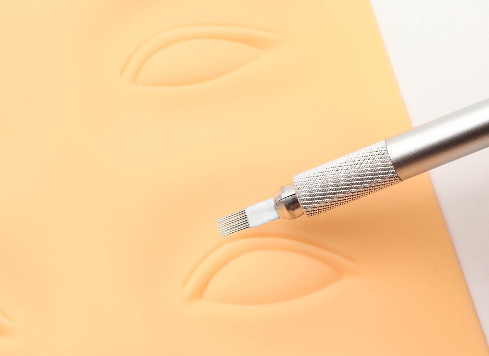 Ручка - манипула для тату и татуажа, 12 × 0,9 см, цвет серебристый