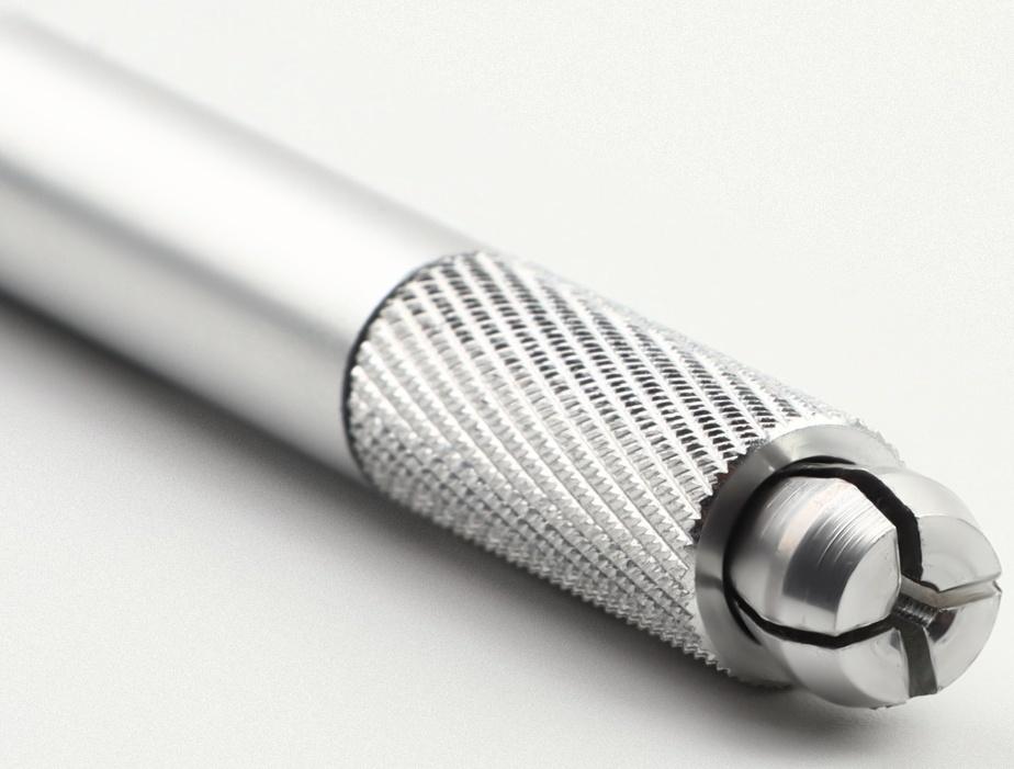 Ручка - манипула для тату и татуажа, 12 × 0,9 см, цвет серебристый