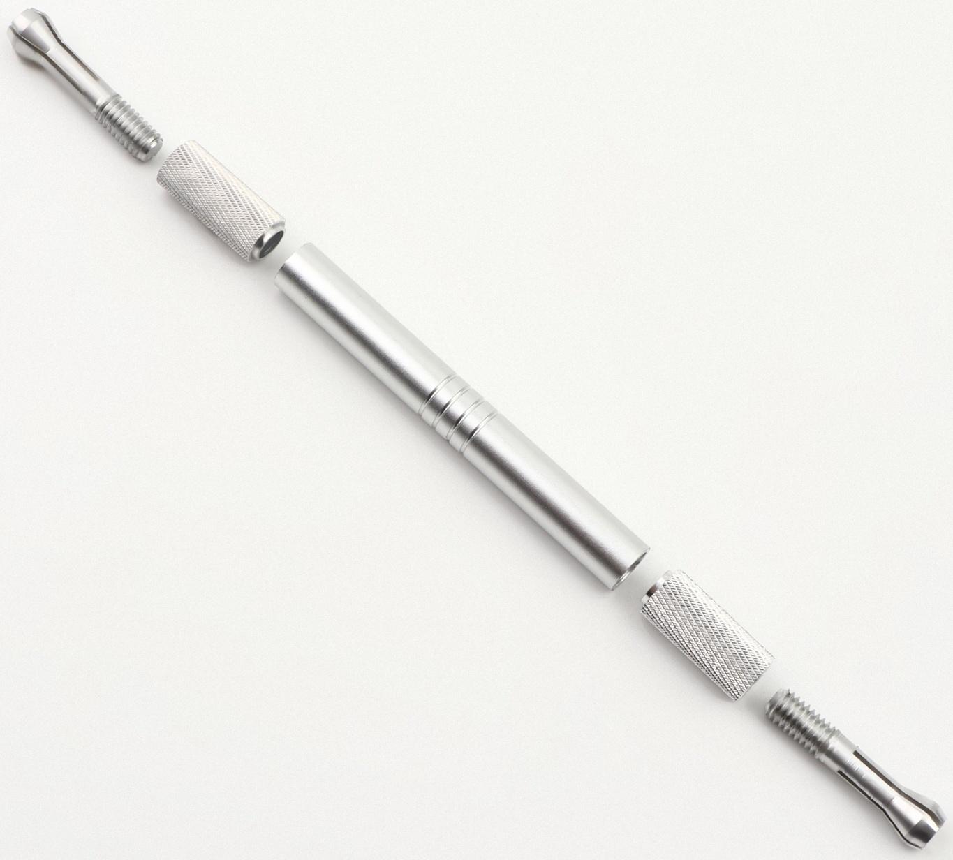 Ручка - манипула для тату и татуажа, 12 × 0,9 см, цвет серебристый
