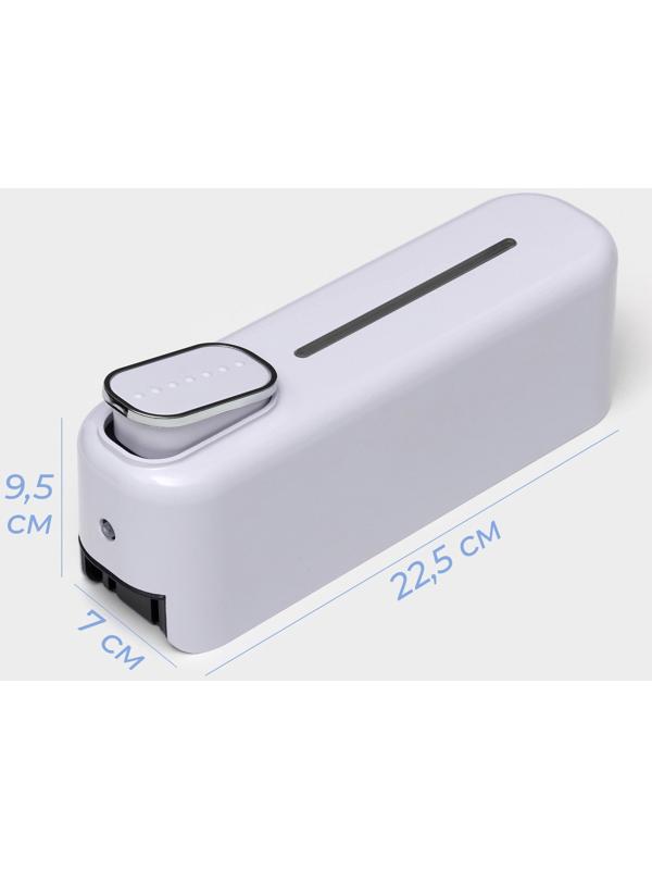 Диспенсер для мыла SAVANNA, механический, 350 мл, пластик, белый