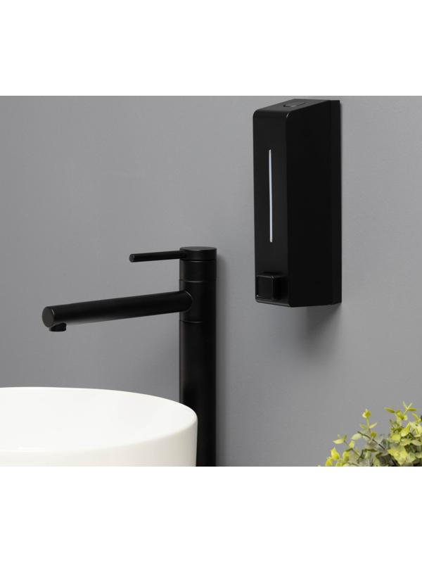 Диспенсер для мыла SAVANNA, механический, 600 мл, пластик, чёрный