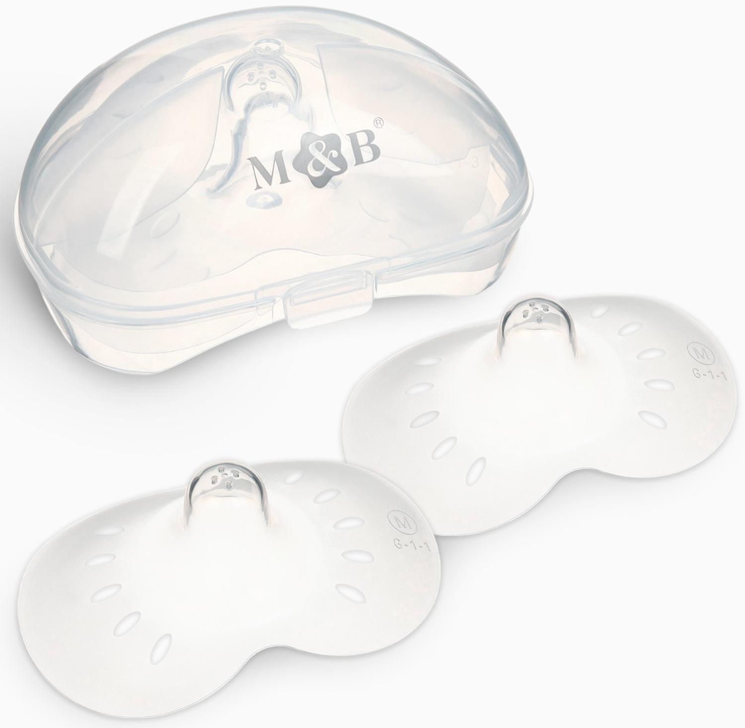 Накладки на грудь для кормления M&B, размер M, 2 шт., в контейнере