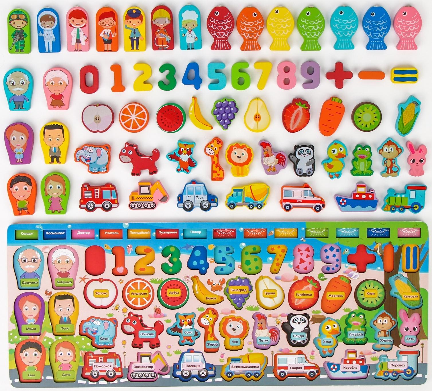 Большой развивающий набор для детей «Сортер. Окружающий мир и счёт»