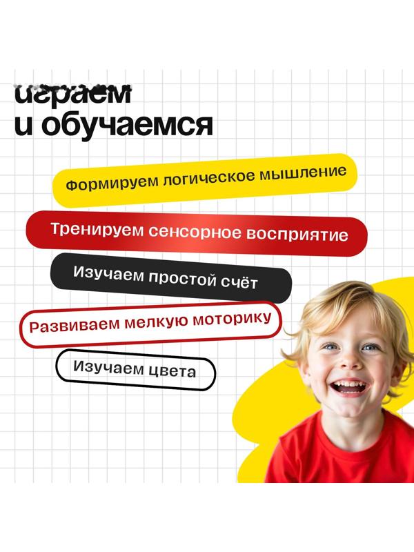 Развивающий набор «Сортер с шариками», по методике Монтессори, 3+