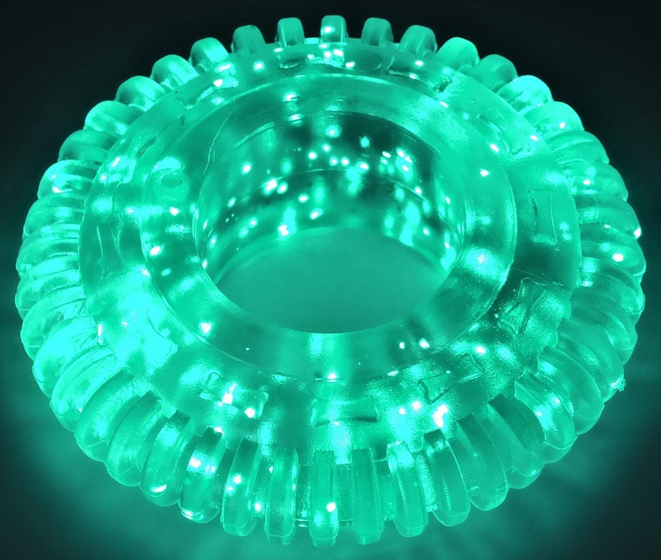 Игрушка для собак жевательная светящаяся в темноте «Шина», 7 х 7 см