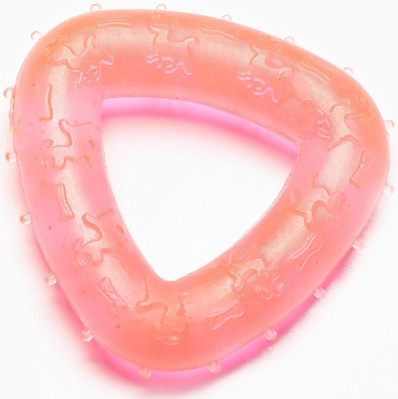 Игрушка для собак жевательная светящаяся в темноте «Треугольник», 7 х 7 см