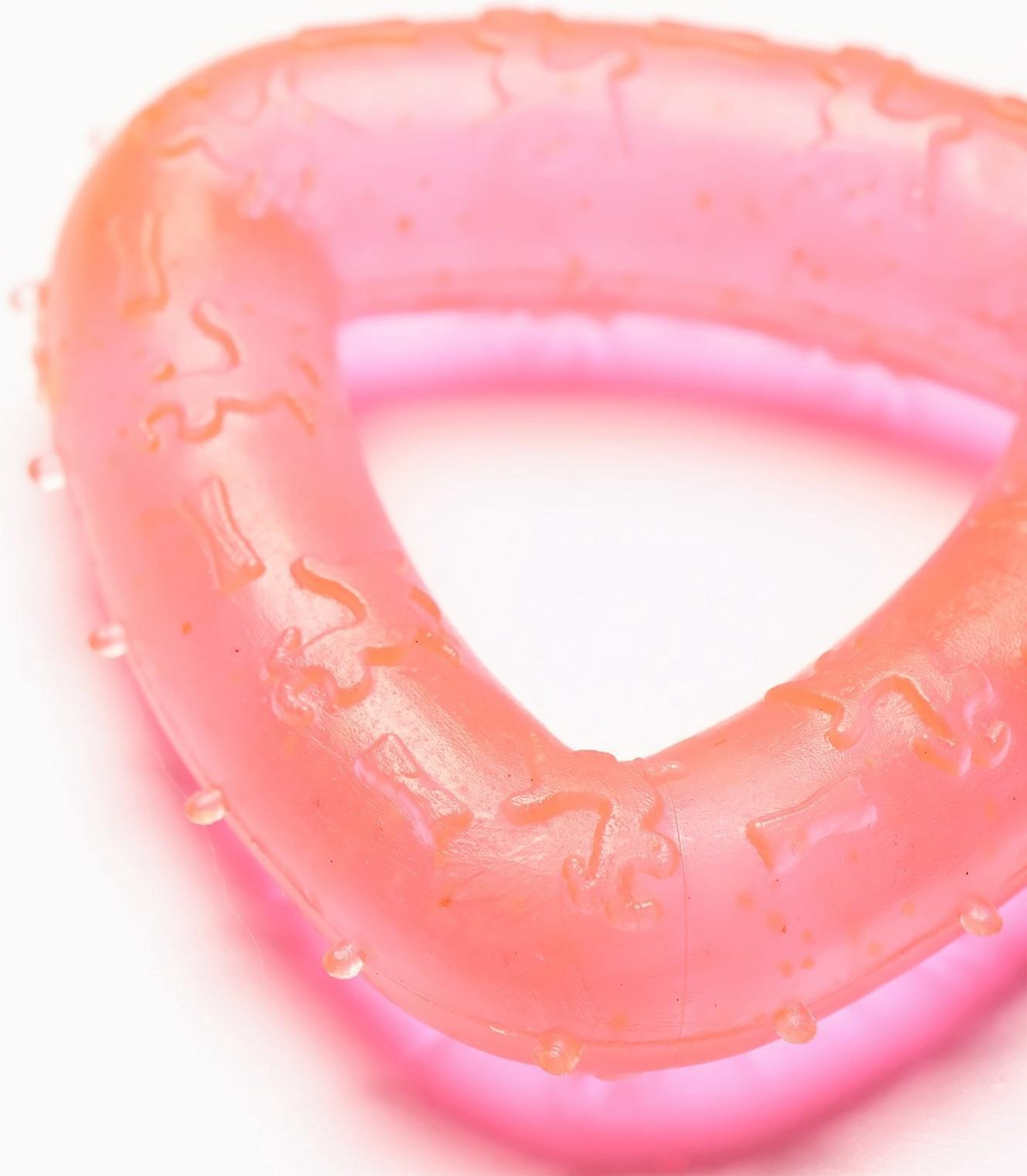 Игрушка для собак жевательная светящаяся в темноте «Треугольник», 7 х 7 см