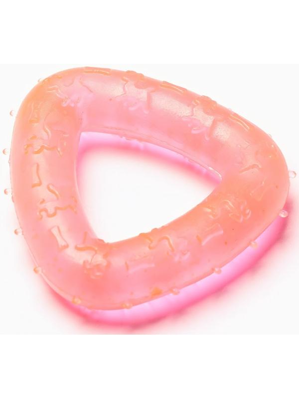 Игрушка для собак жевательная светящаяся в темноте «Треугольник», 7 х 7 см