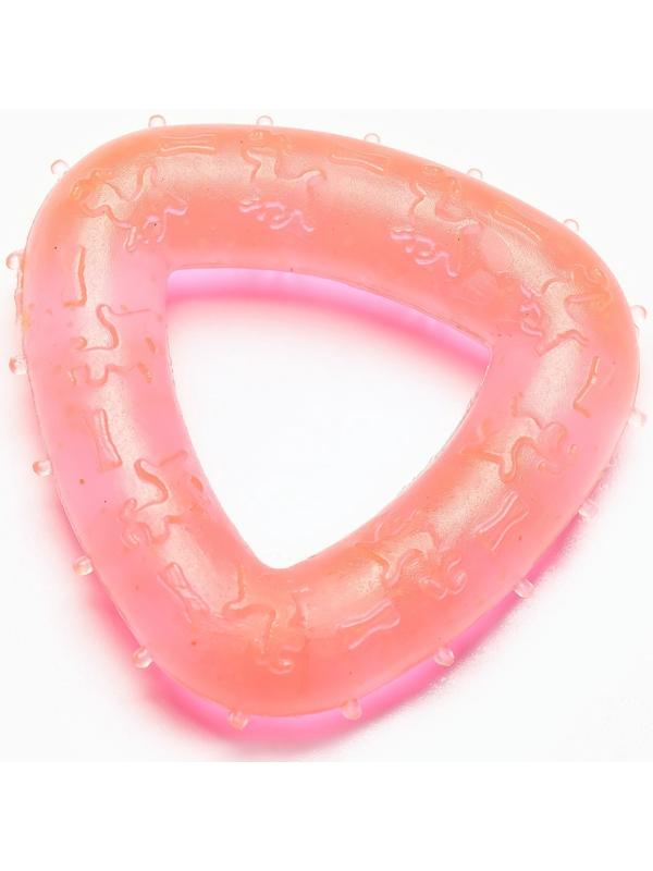 Игрушка для собак жевательная светящаяся в темноте «Треугольник», 7 х 7 см