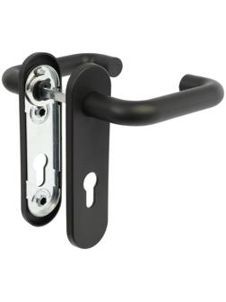 Ручки на планке LOCKLAND, для противопожарных замков, цвет черный