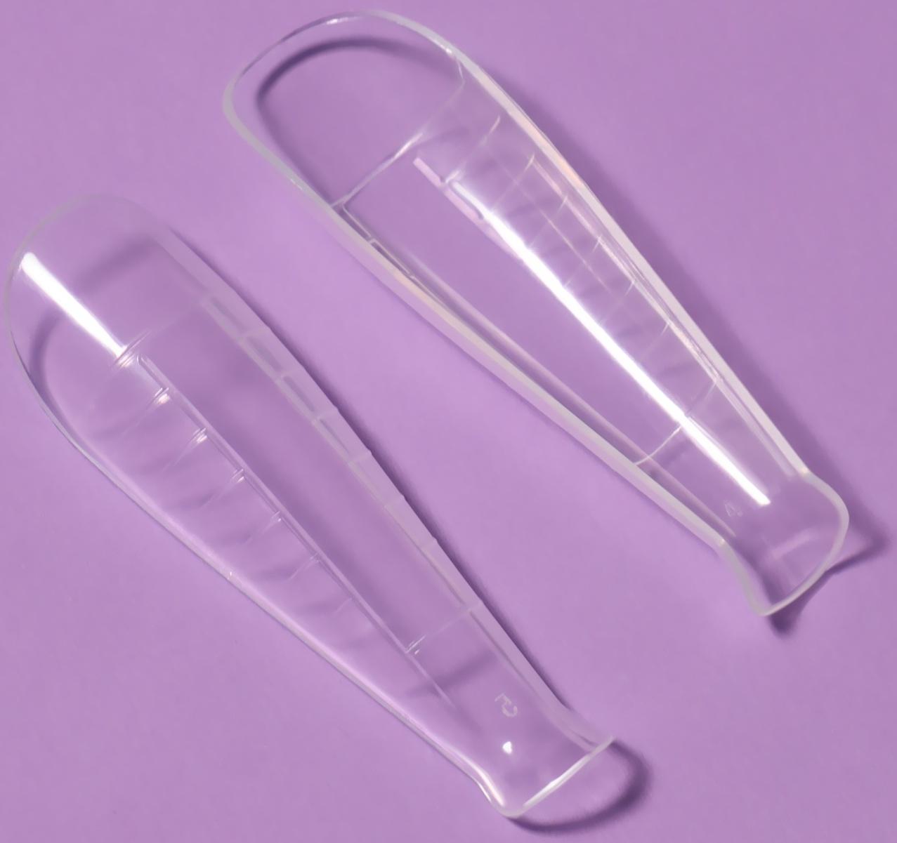 Верхние формы для наращивания, набор 120 шт, форма балерина, прозрачные