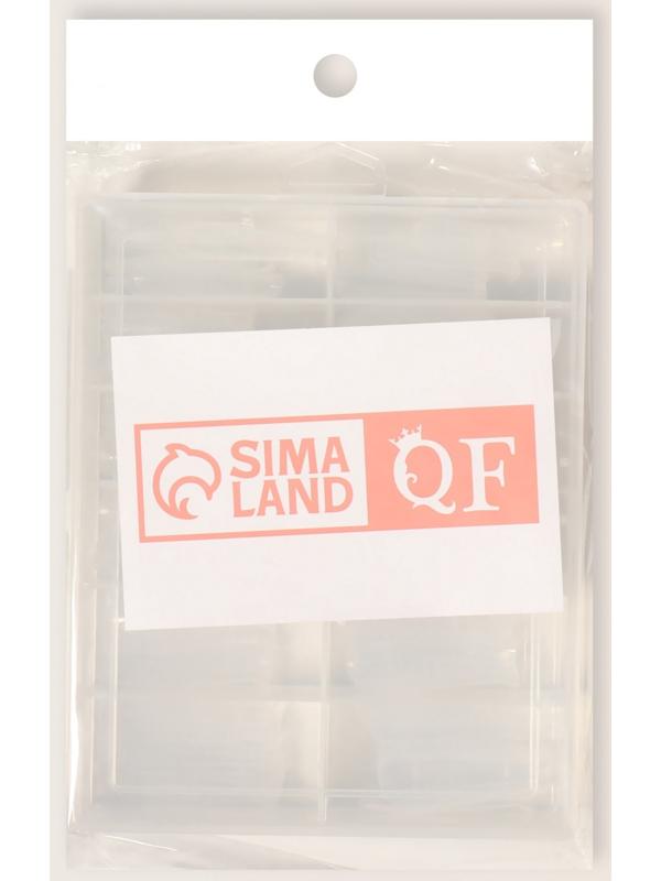 Верхние формы для наращивания, набор 120 шт, форма балерина, прозрачные