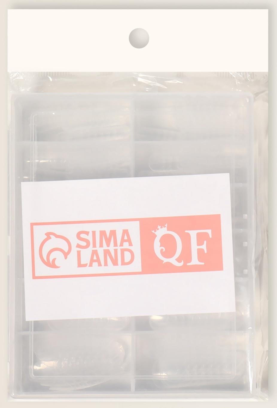 Верхние формы для наращивания, набор 120 шт, форма овал, прозрачные