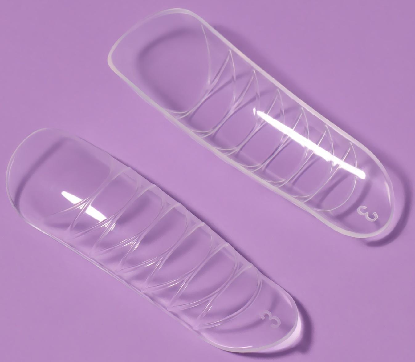 Верхние формы для наращивания, набор 120 шт, форма овал, прозрачные