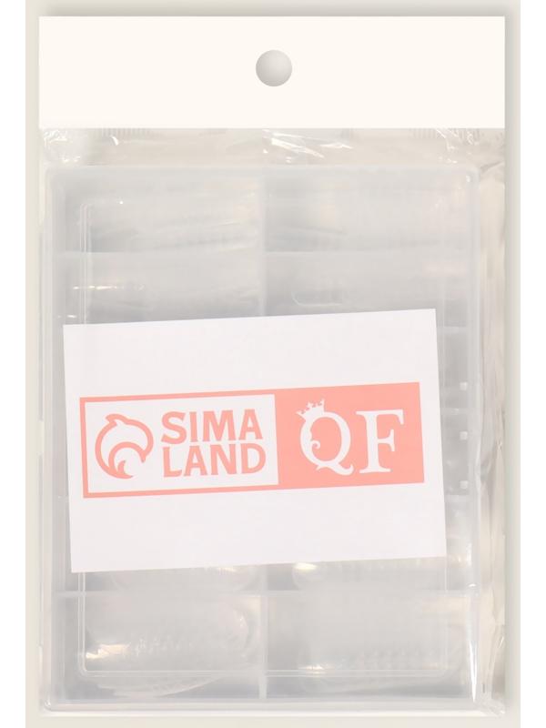 Верхние формы для наращивания, набор 120 шт, форма овал, прозрачные