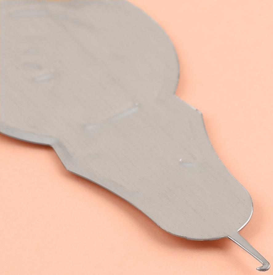 Нитевдеватель металлический, 3.2×1.8 см, цвет серебряный