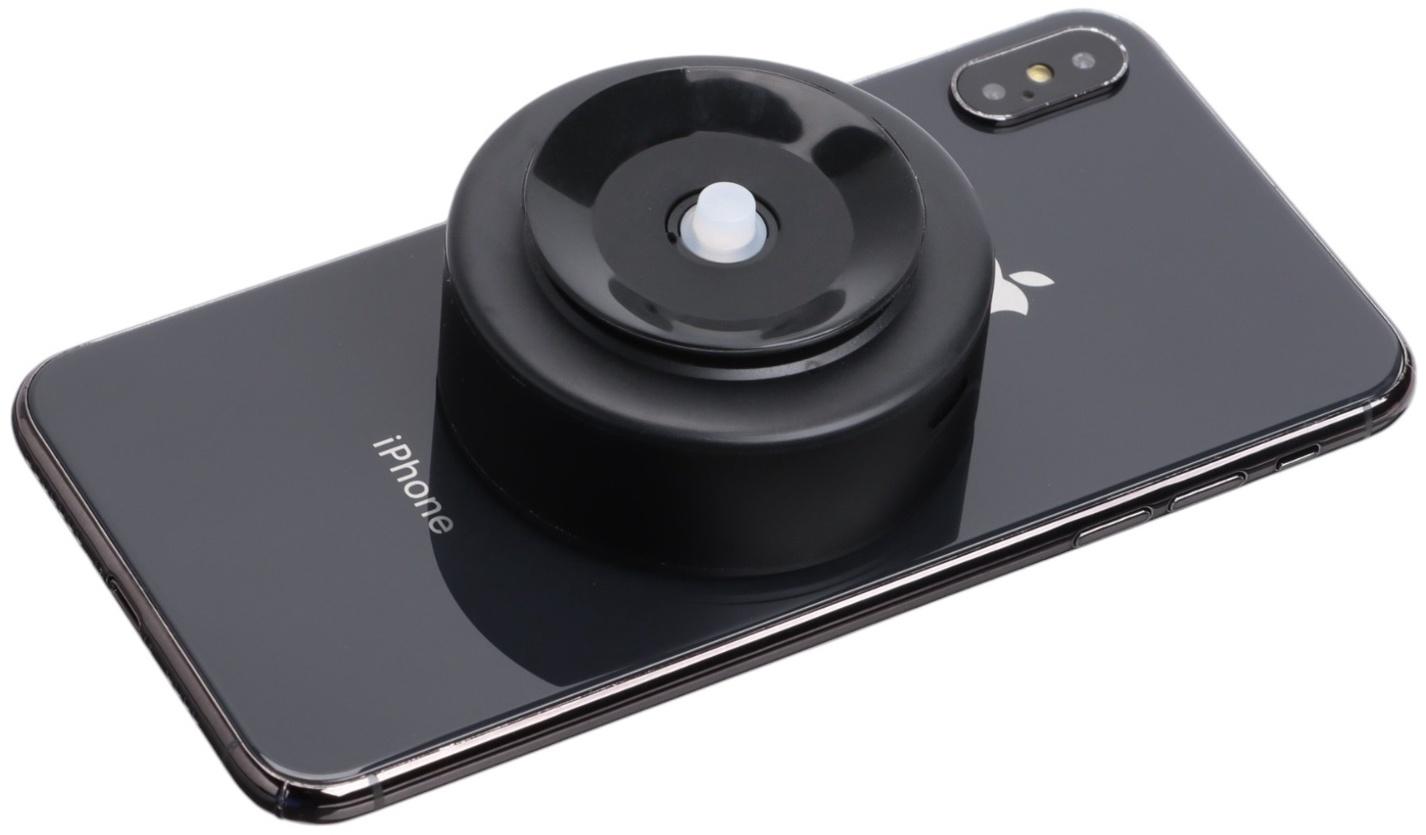 Магнитный держатель для телефона в автомобиль, металл, чёрный, автоматический