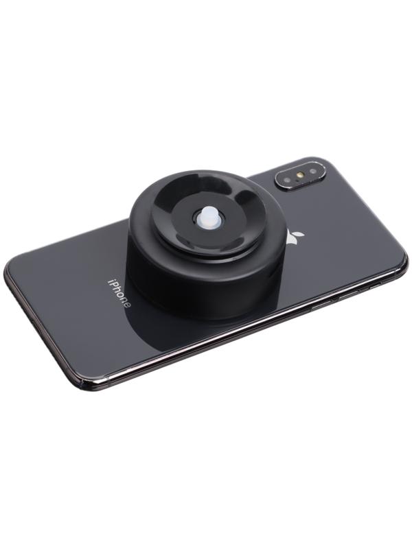 Магнитный держатель для телефона в автомобиль, металл, чёрный, автоматический