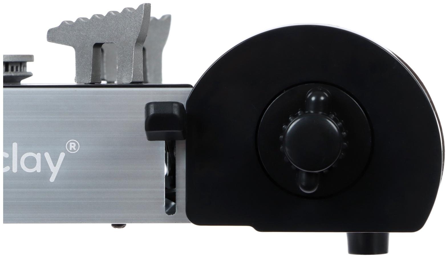 Плита газовая портативная maclay, для кемпинга, 20×25×9 см, серая