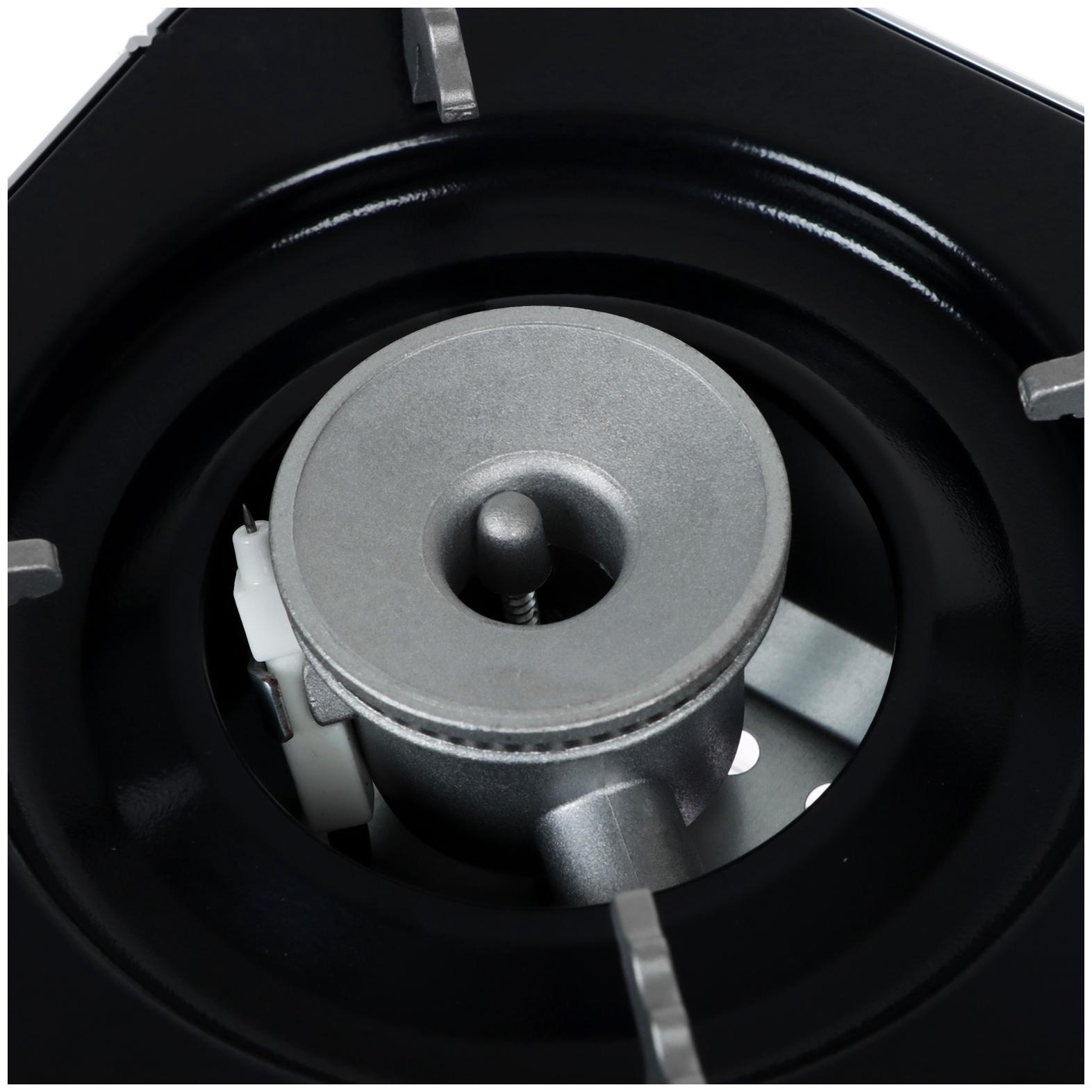 Плита газовая портативная maclay, для кемпинга, 20×25×9 см, серая