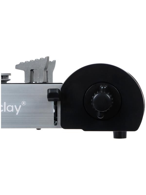 Плита газовая портативная maclay, для кемпинга, 20×25×9 см, серая