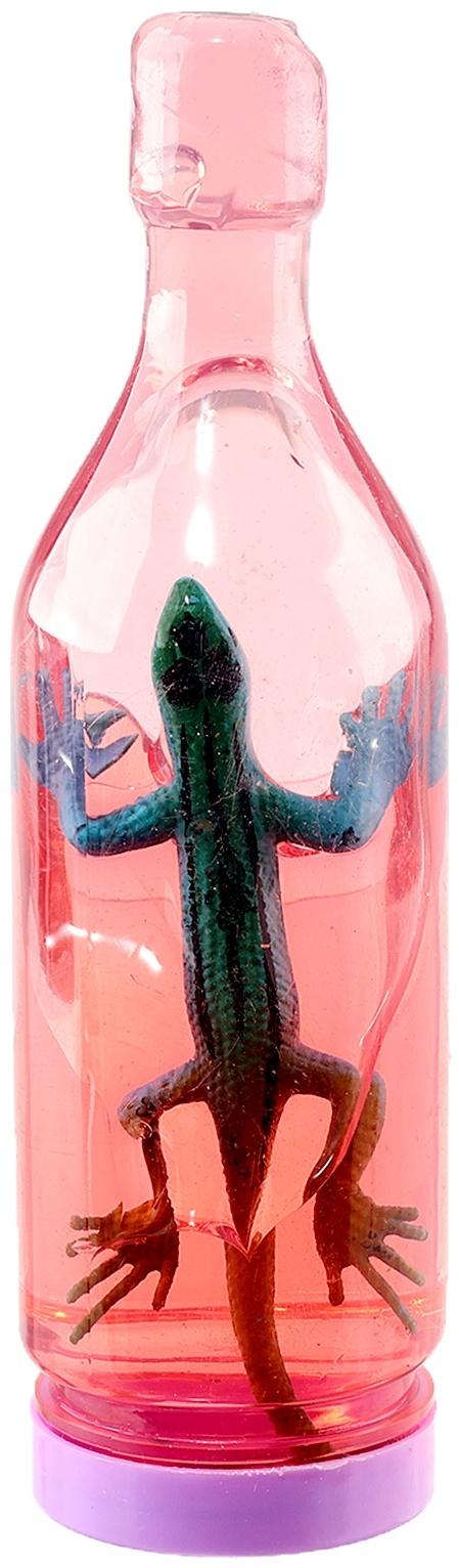 Лизун - слайм «Ящер в бутылке», 13 см, МИКС