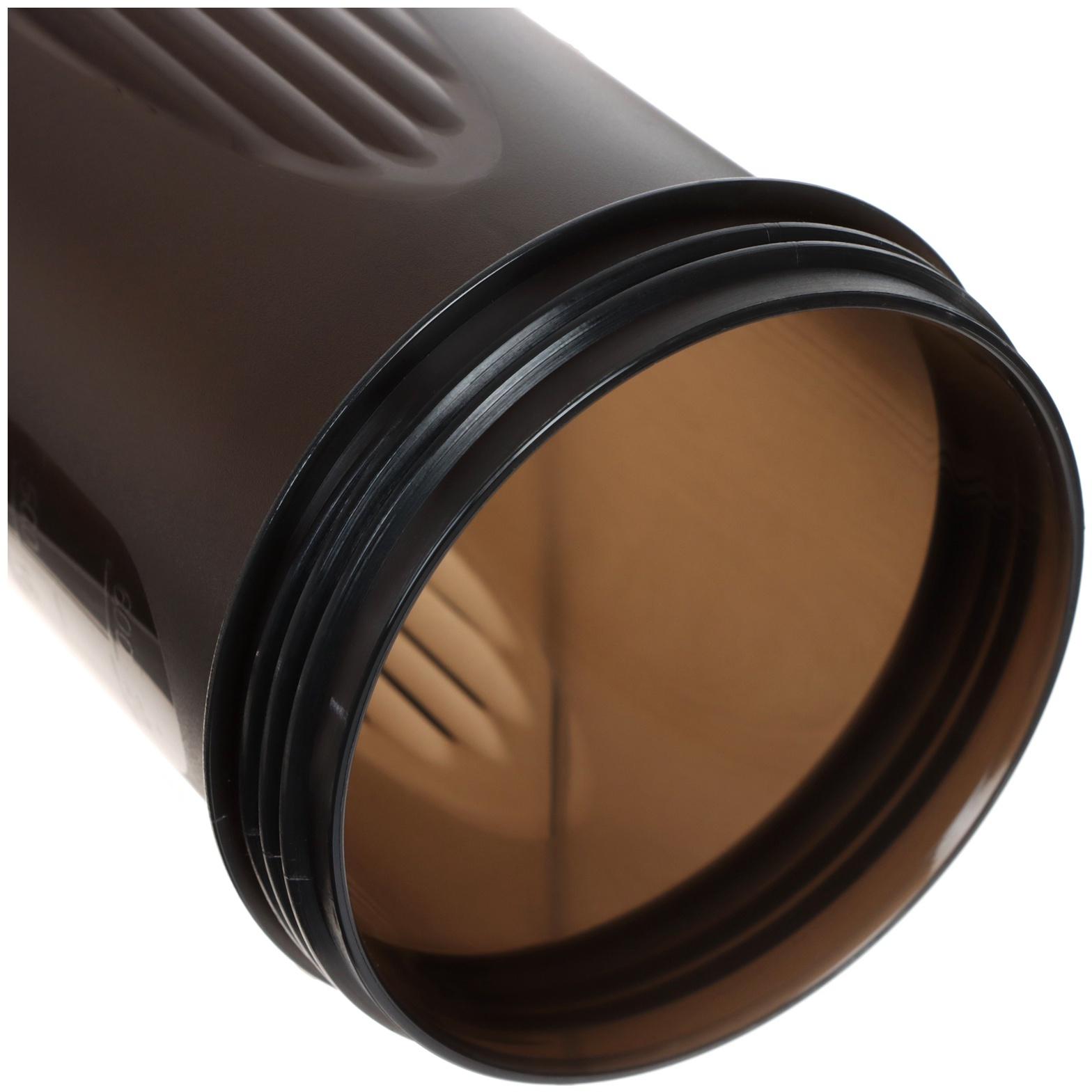 Шейкер для спортивного питания Onlytop, 600 мл, цвет черный