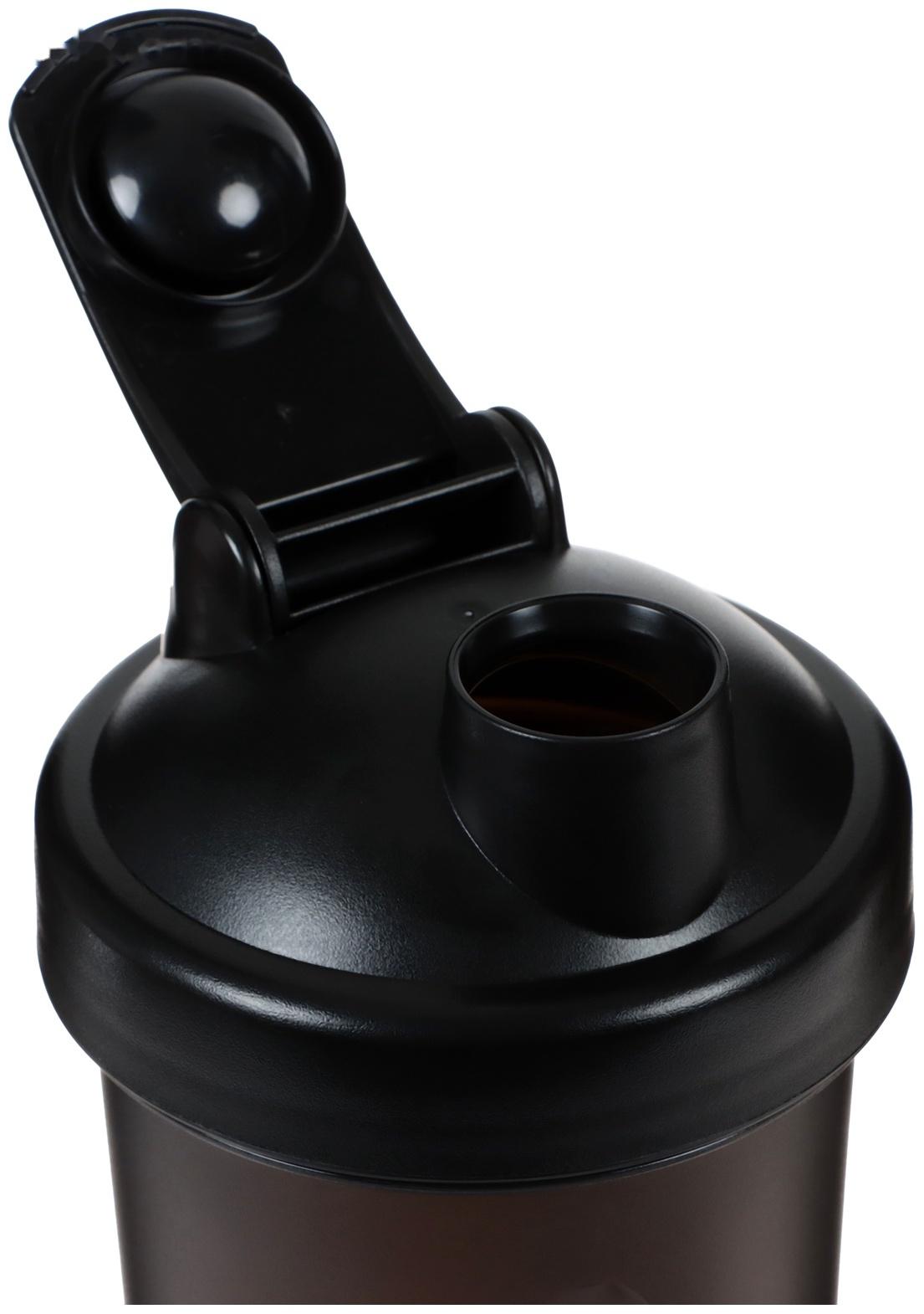 Шейкер для спортивного питания Onlytop, 600 мл, цвет черный