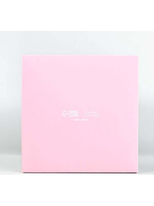 Коробка для цветов с вазой и PVC окнами складная «Нежность», 16 х 23 х 16 см