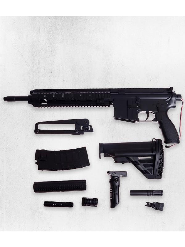 Винтовка «НК 416», стреляет гелевыми пульками, работает от аккумулятора, с фонариком