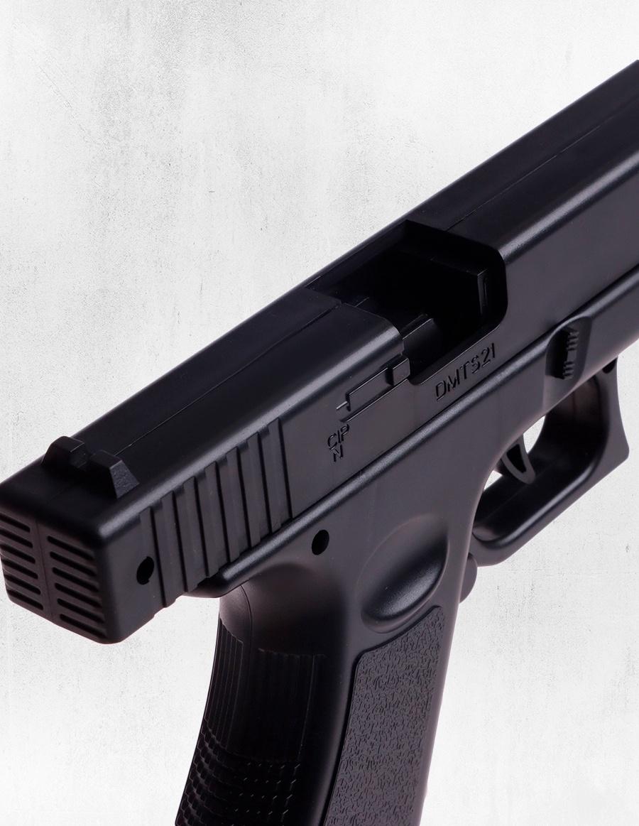 Пистолет «Глок», мягкие пули и вылетающие гильзы, автоматическая перезарядка