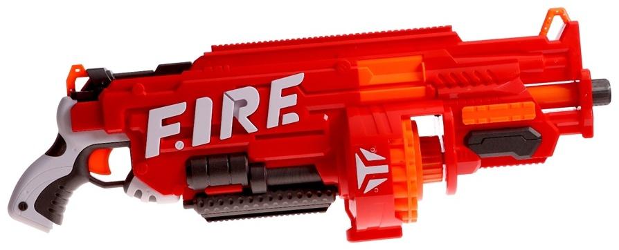 Бластер «Огненный», стреляет мягкими пулями, работает на батарейках