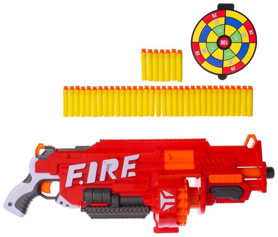 Бластер «Огненный», стреляет мягкими пулями, работает на батарейках