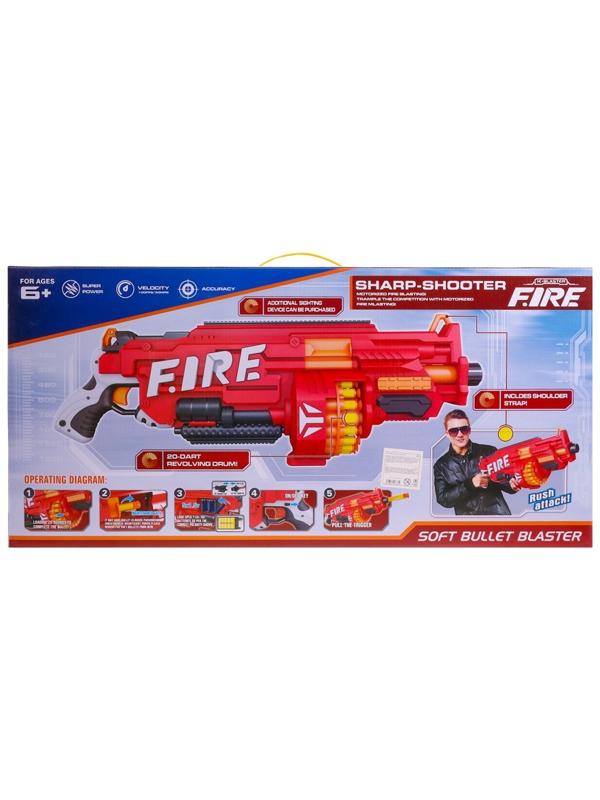 Бластер «Огненный», стреляет мягкими пулями, работает на батарейках