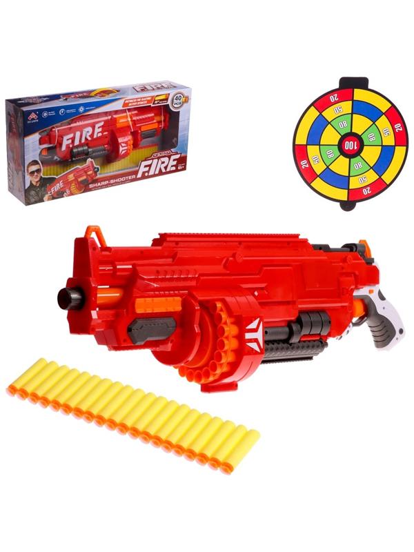 Бластер «Огненный», стреляет мягкими пулями, работает на батарейках