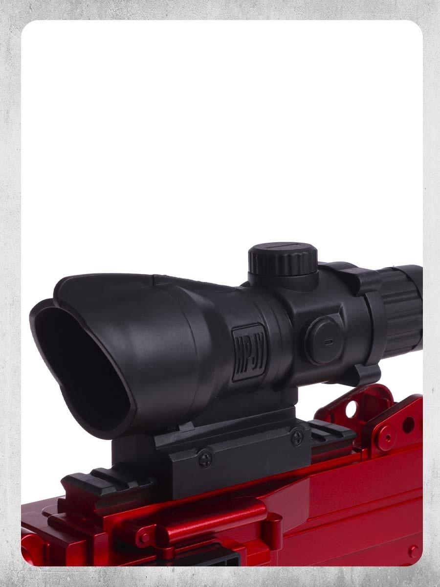 Пулемет «Годзилио», стрельба, гильзы разлетаются, аккумулятор