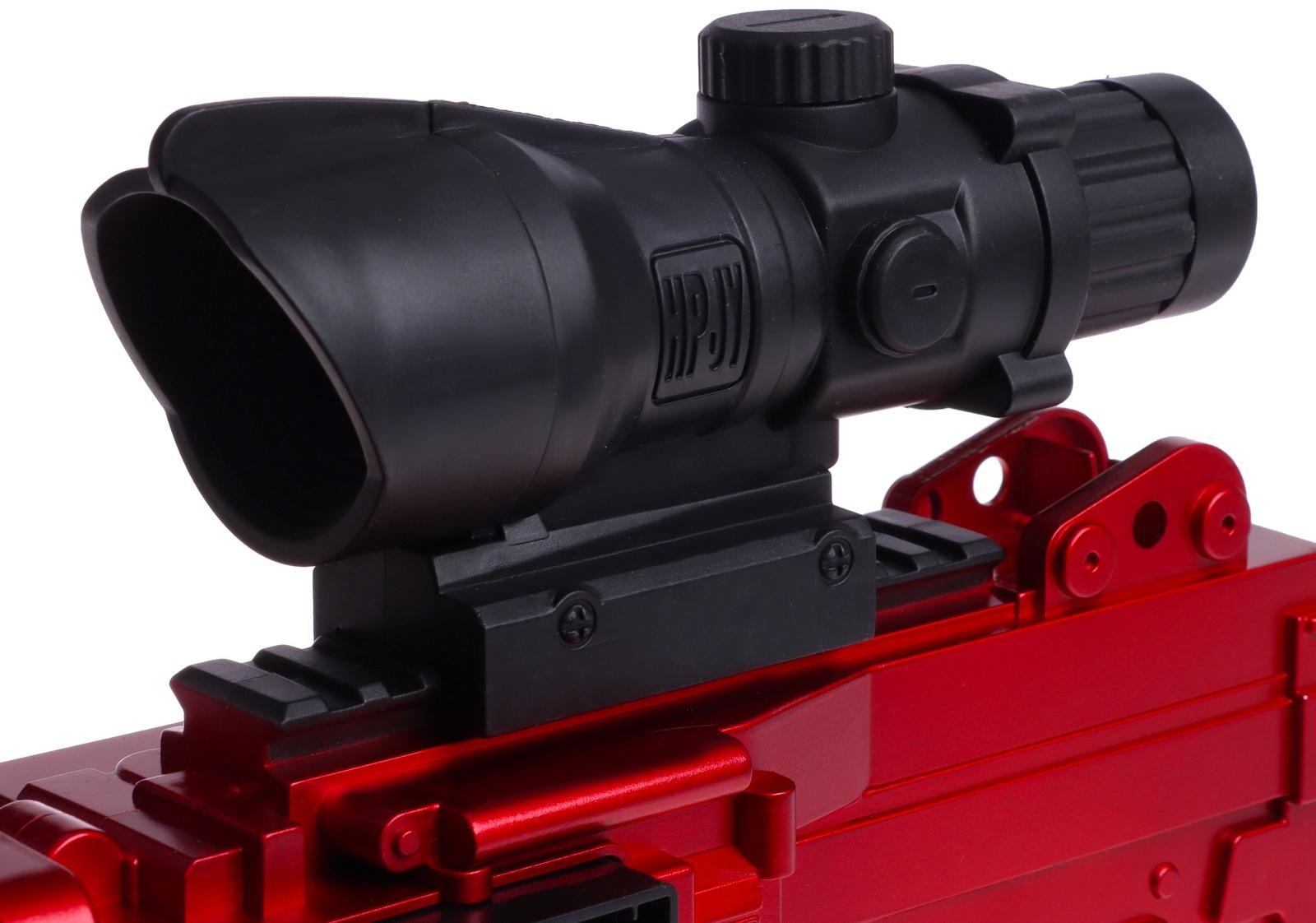 Пулемет «Годзилио», стрельба, гильзы разлетаются, аккумулятор