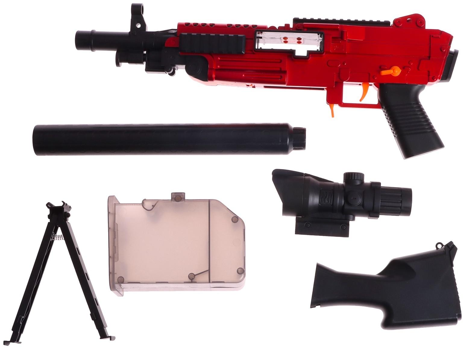 Пулемет «Годзилио», стрельба, гильзы разлетаются, аккумулятор