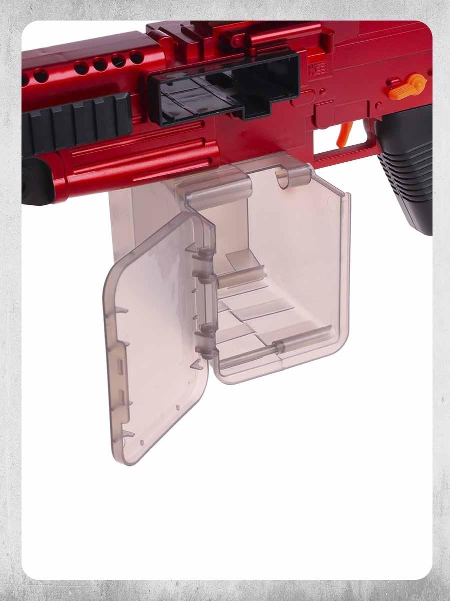 Пулемет «Годзилио», стрельба, гильзы разлетаются, аккумулятор