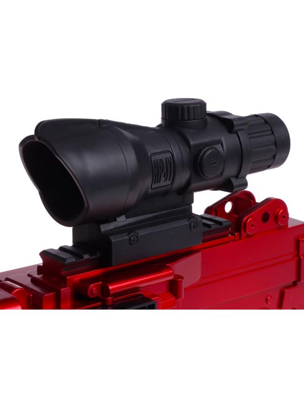 Пулемет «Годзилио», стрельба, гильзы разлетаются, аккумулятор