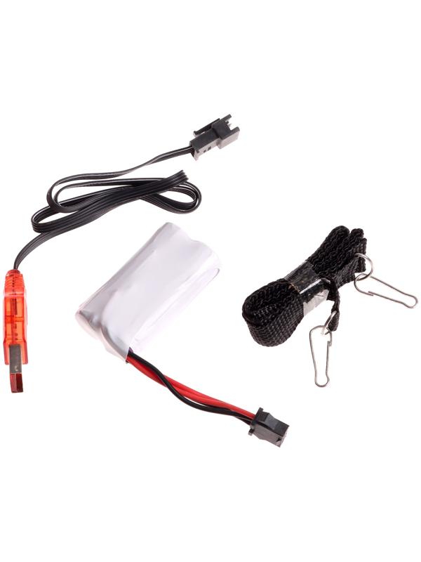 Пулемет «Годзилио», стрельба, гильзы разлетаются, аккумулятор