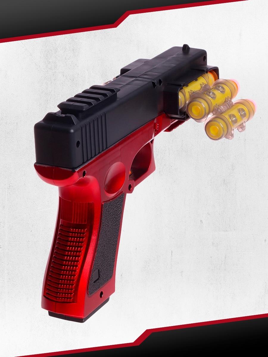 Пистолет «Глок», стреляет мягкими пулями, ленточная подача