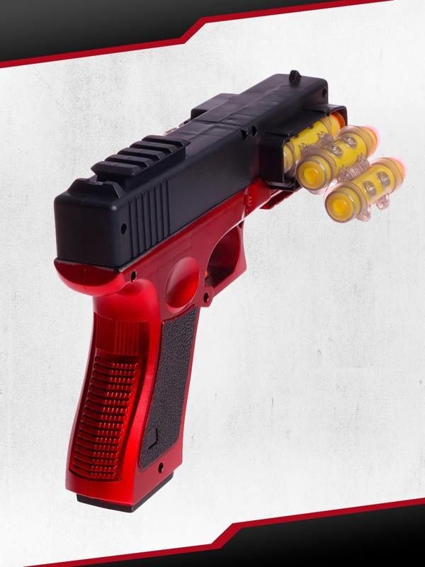 Пистолет «Глок», стреляет мягкими пулями, ленточная подача