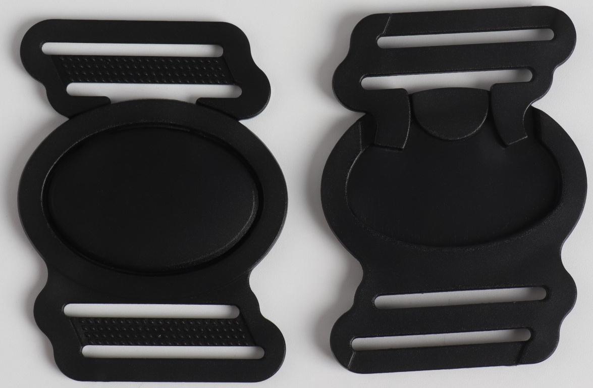 Фастекс 25 мм, 5.2×4 см, 10 шт., чёрный