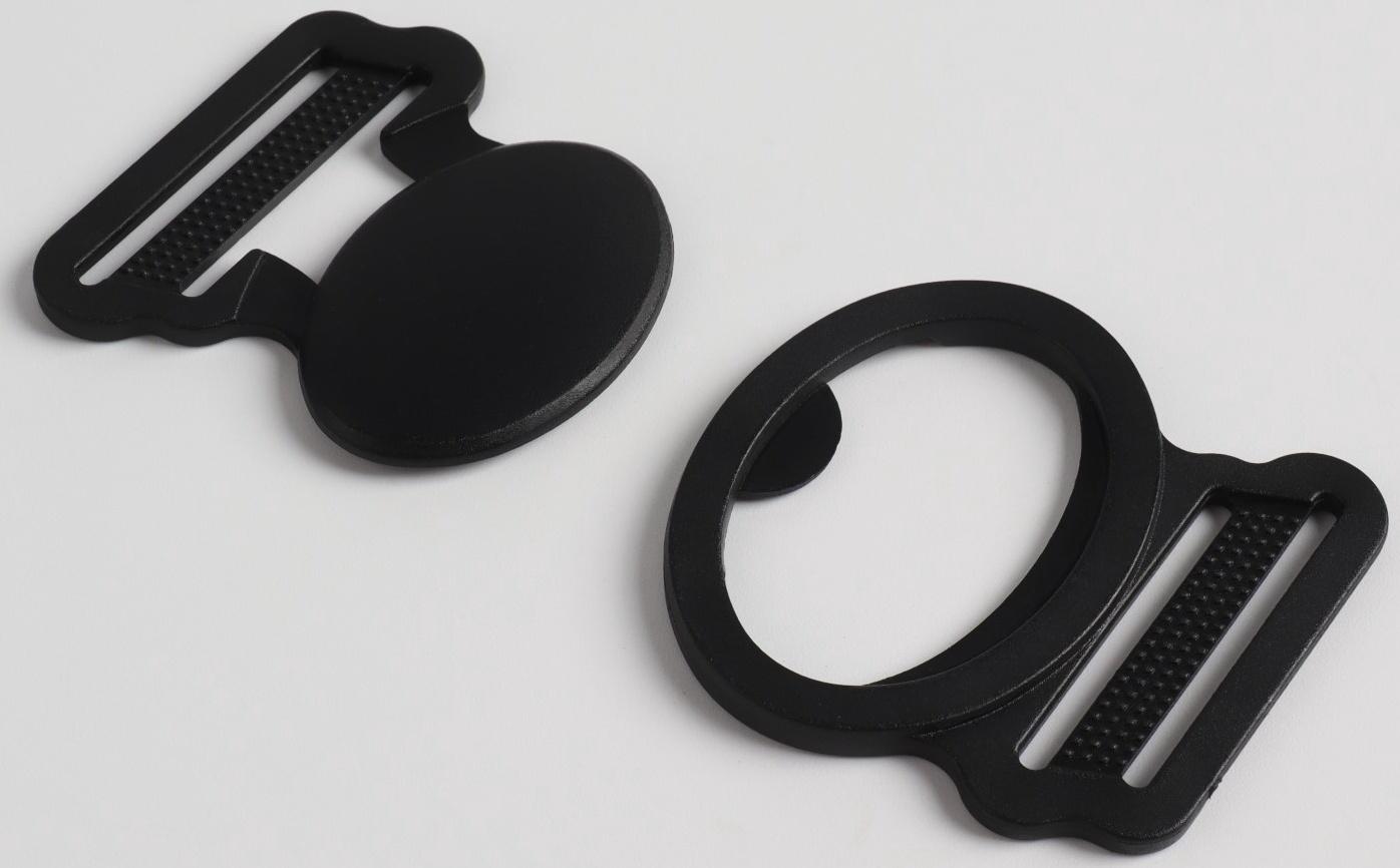 Фастекс 25 мм, 5.2×4 см, 10 шт., чёрный