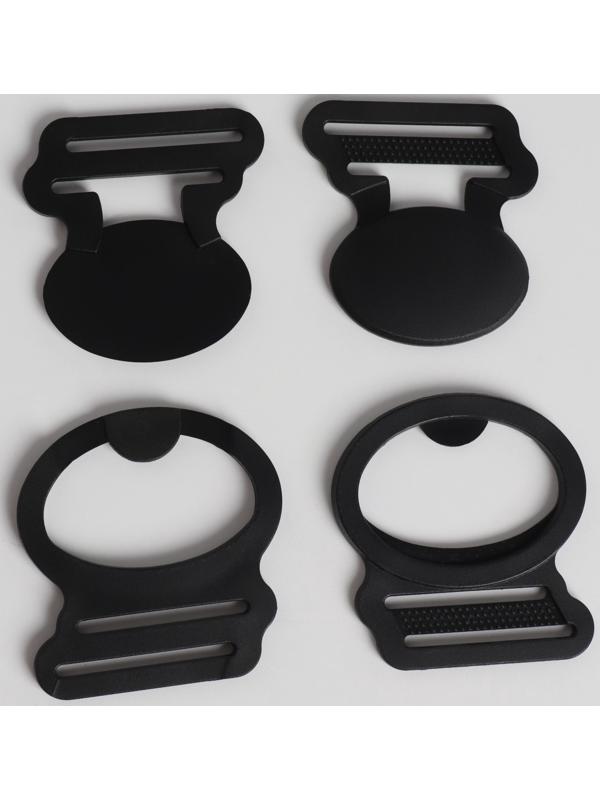 Фастекс 25 мм, 5.2×4 см, 10 шт., чёрный